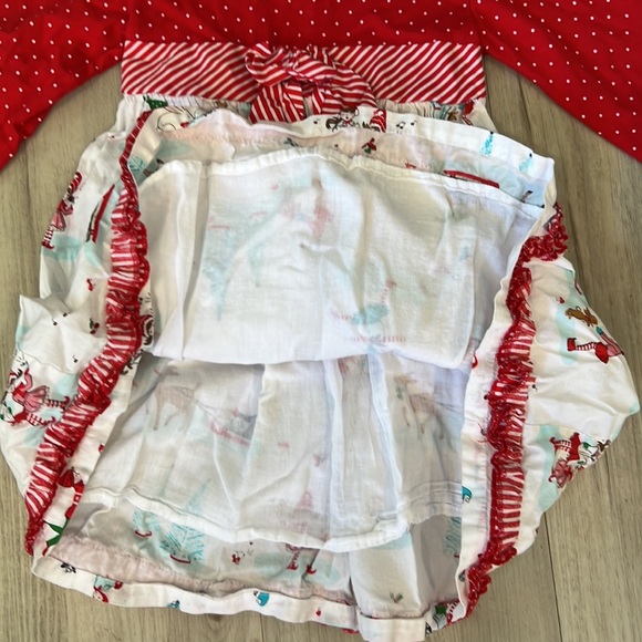 Girls candy cane snow Christmas dress 4T - Picture 2 of 5